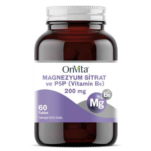 Magnezyum Sitrat Ve P5p Vitamin B6 200 Mg