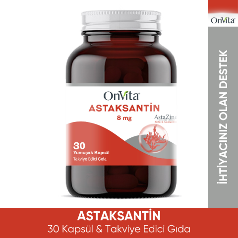 Astaksantin 8 Mg 30 Yumuşak Kapsül