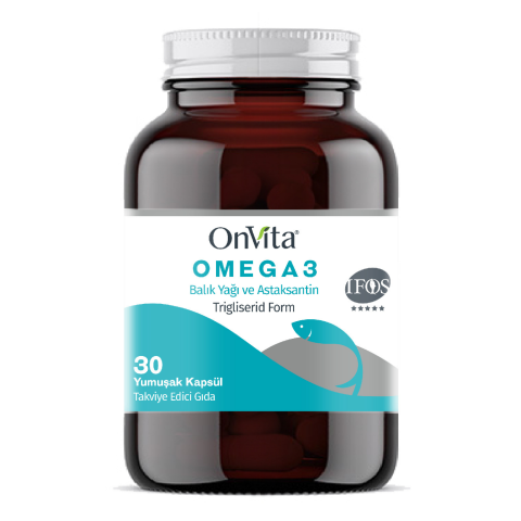 Omega 3 Balık Yağı Ve Astaksantin, Tirgliserid Form 30 Yumuşak Kapsül