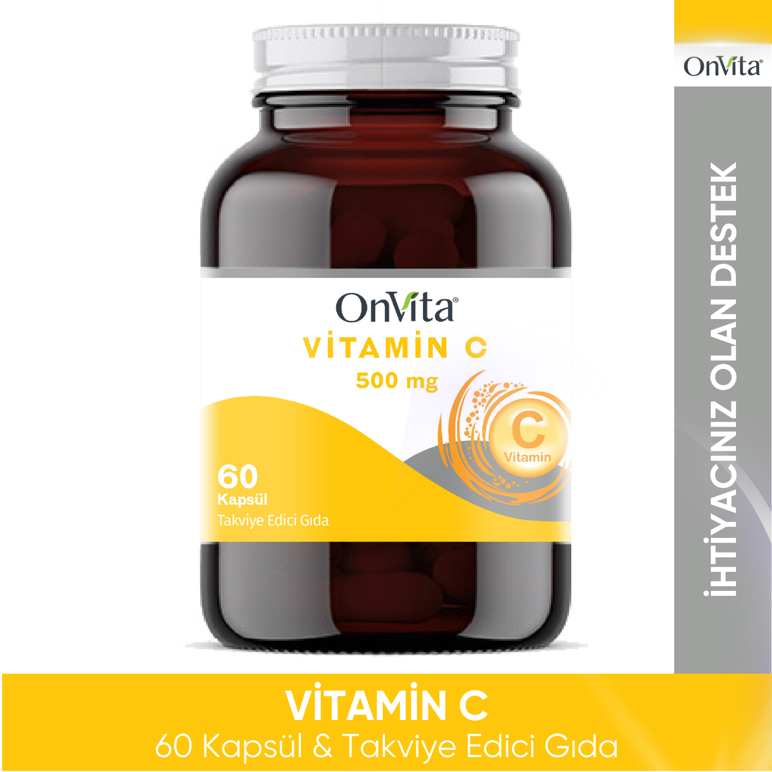 Vitamin C 500 Mg, 60 Kapsül