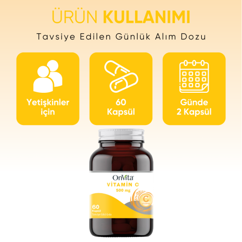 Vitamin C 500 Mg, 60 Kapsül