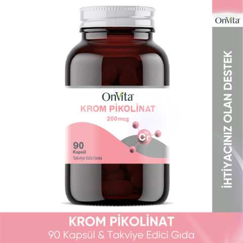 Krom Pikolinat 200 Mcg 90 Kapsül