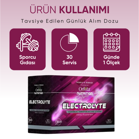 Nutrition Electrolyte Elektrolit, Magnezyum, Koenzim Q10 Ve Vitaminler 30 Saşe