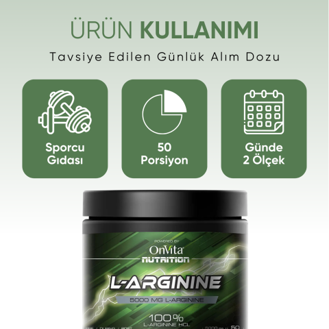 Nutrition L-arginine Hcl, Aminoasit 5000 Mg