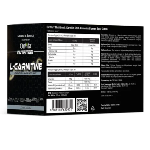 Nutrition L-Carnitine ve Aminos Asit, Amino Acid Shot