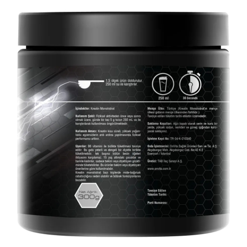 Nutrition Creatine Monohydrate 5000 Mg, Kreatin Monohidrat