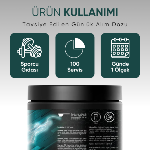 Nutrition Taurine Aminoasit, 3000 Mg