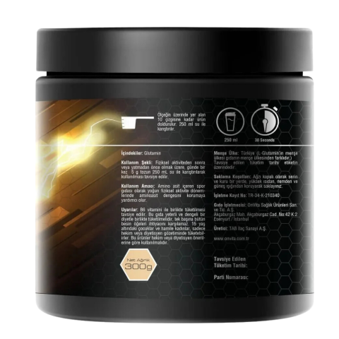 Nutrition L-Glutamine Aminoasit, 5000 Mg