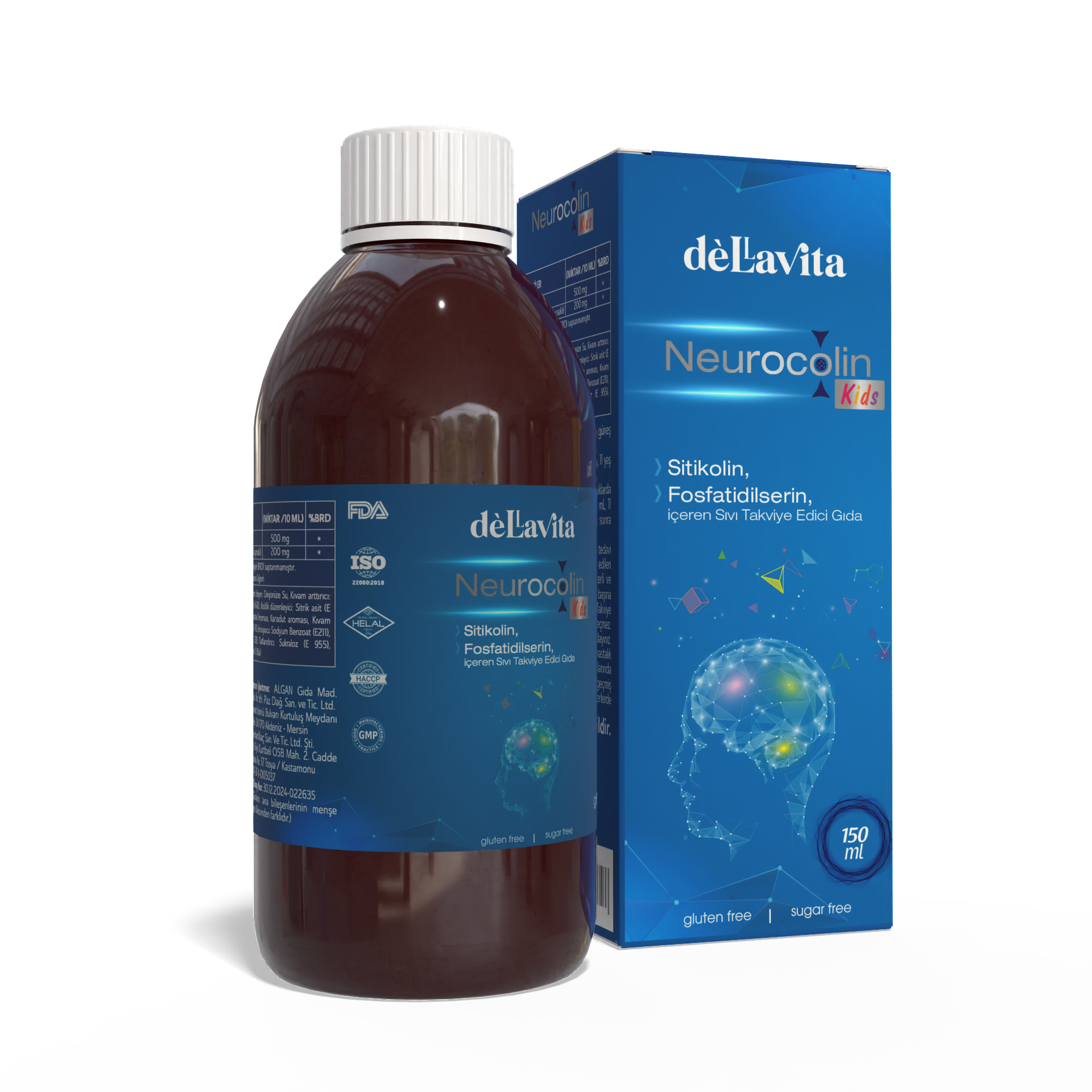 Neurocolin Kids, 150ml Sitikolin Şurup